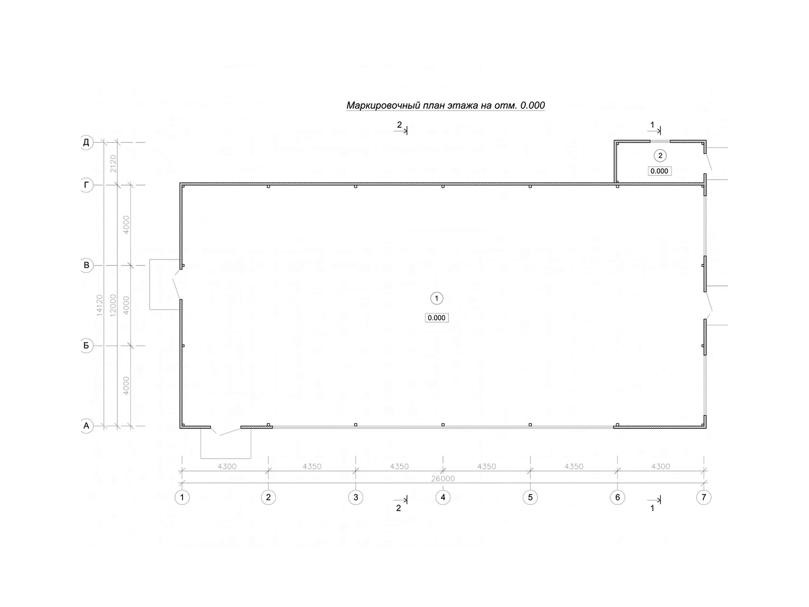Административно-офисное здание 312 м² — схема проекта