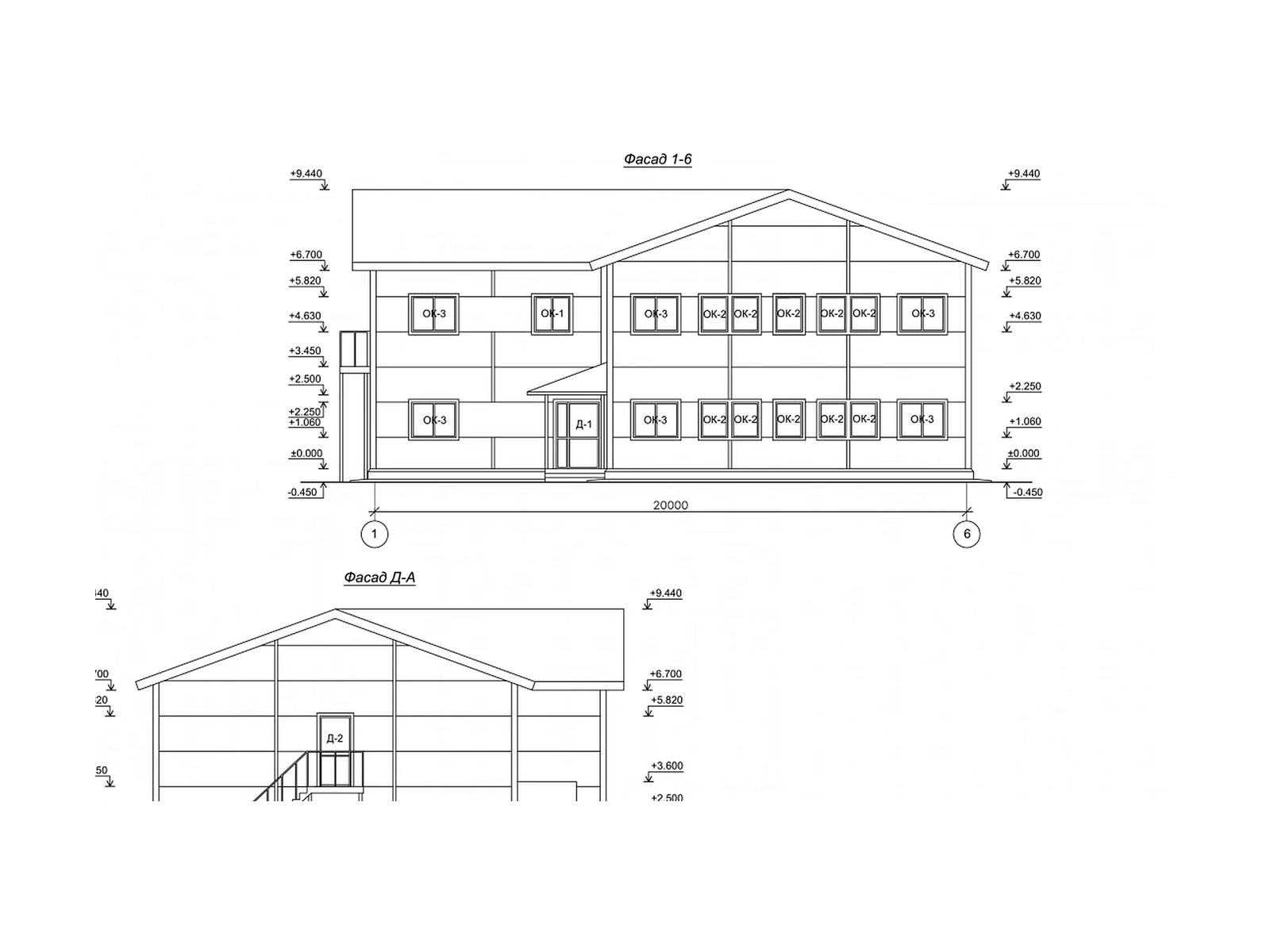 Общежитие 512 м² — схема проекта