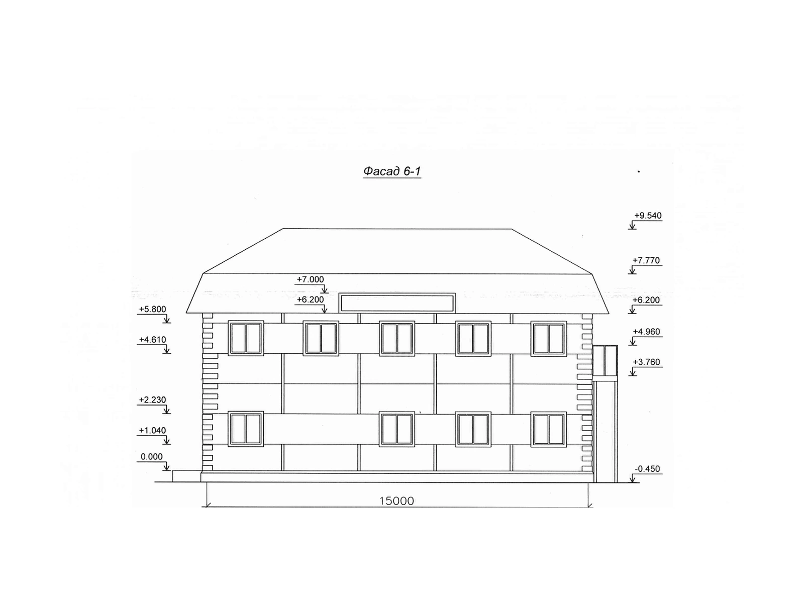 Офис 390 м² — схема проекта