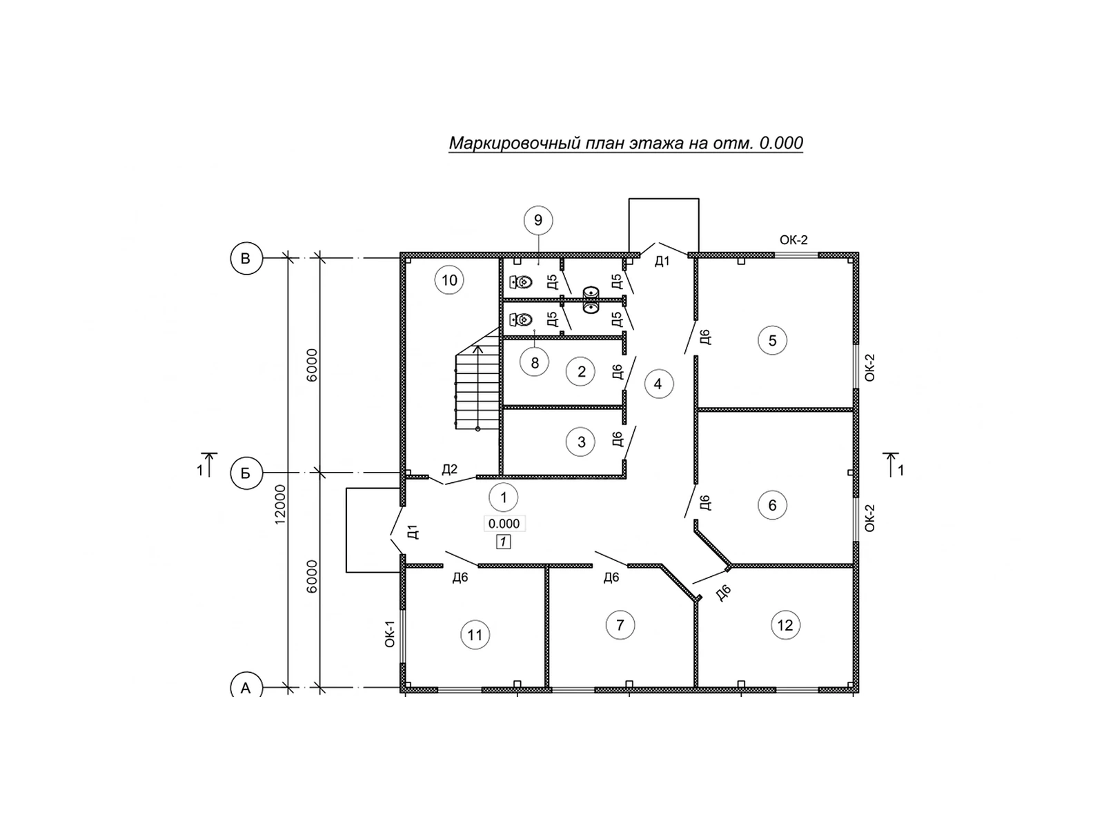 Офисное здание 291 м² — схема проекта