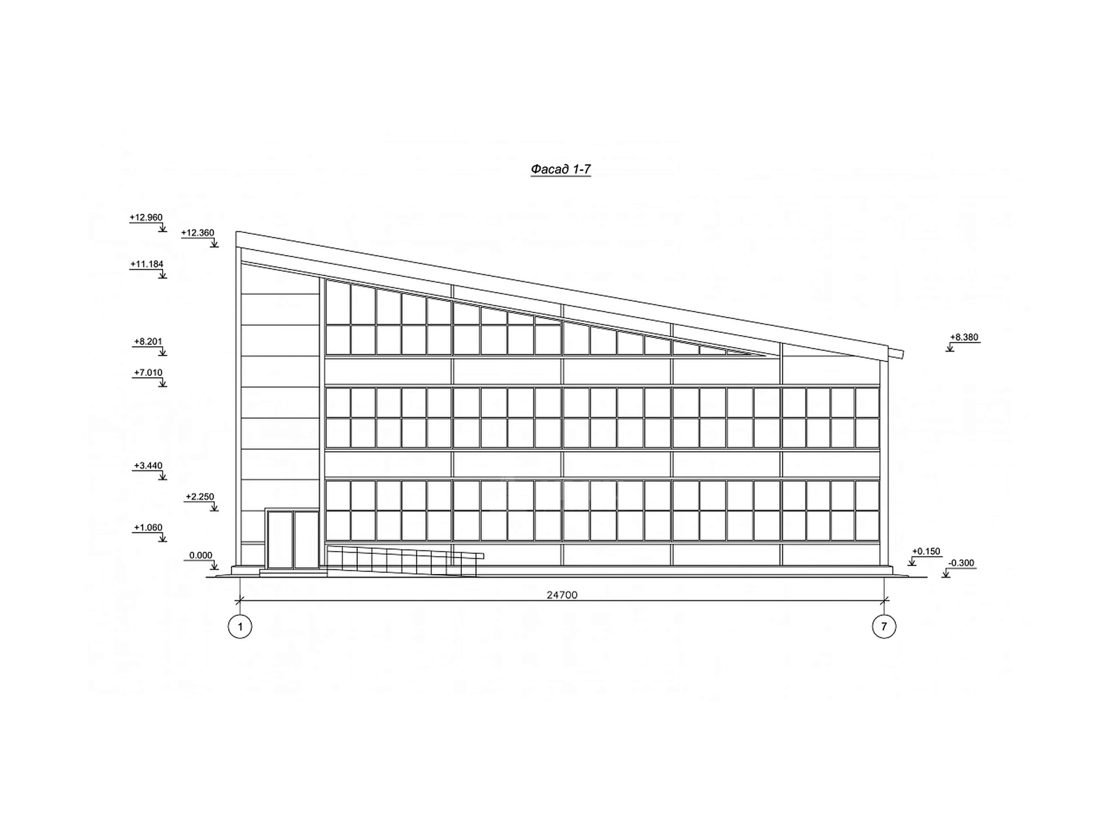 Школа искусств 1 080 м² — схема проекта