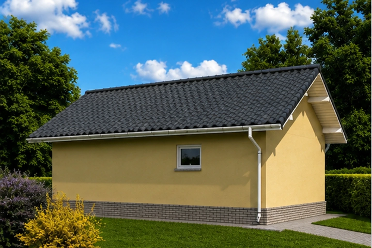 Енисейская пара — 3D-визуализация гаража, ракурс 3