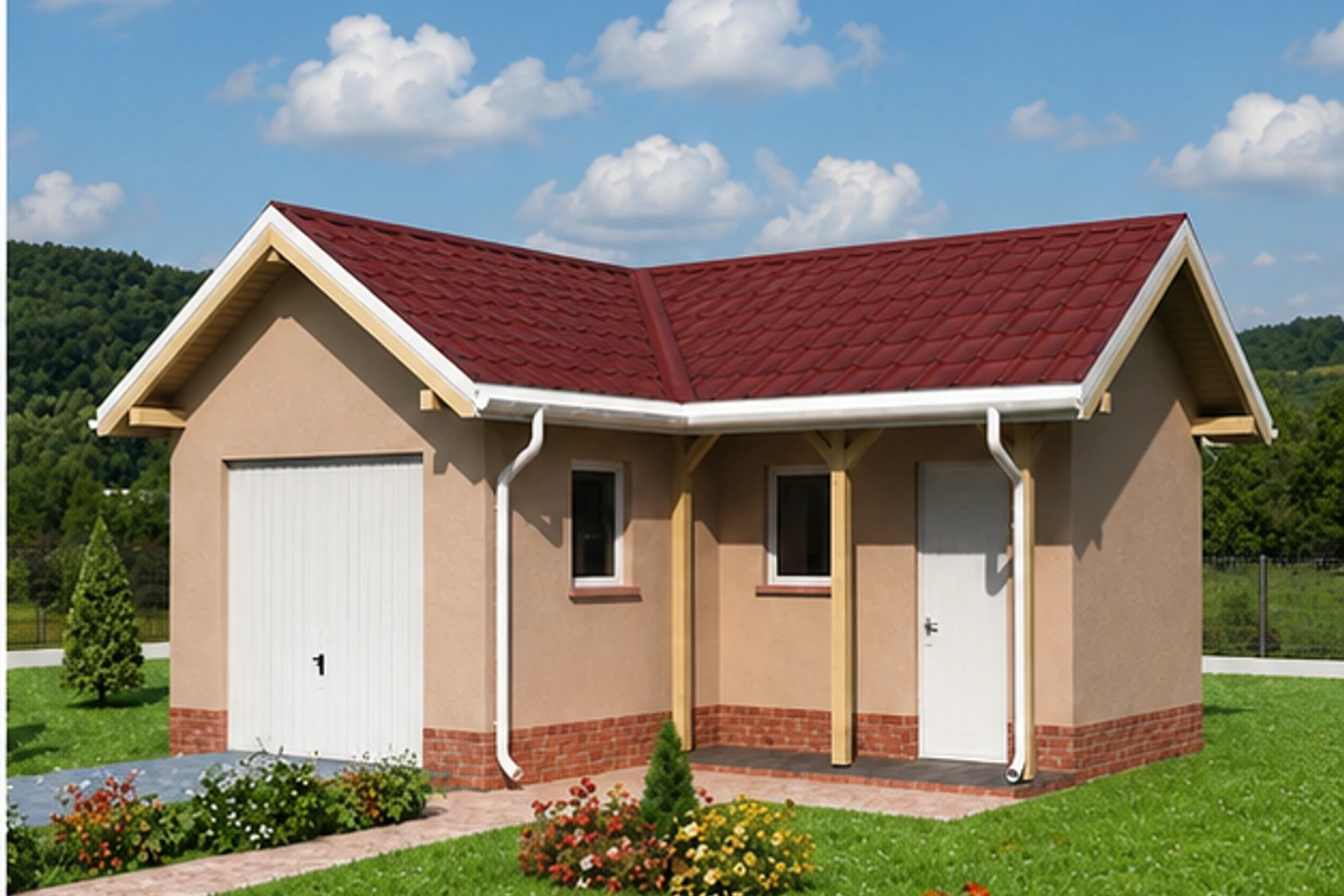 Сибирский клад — 3D-визуализация гаража, ракурс 2