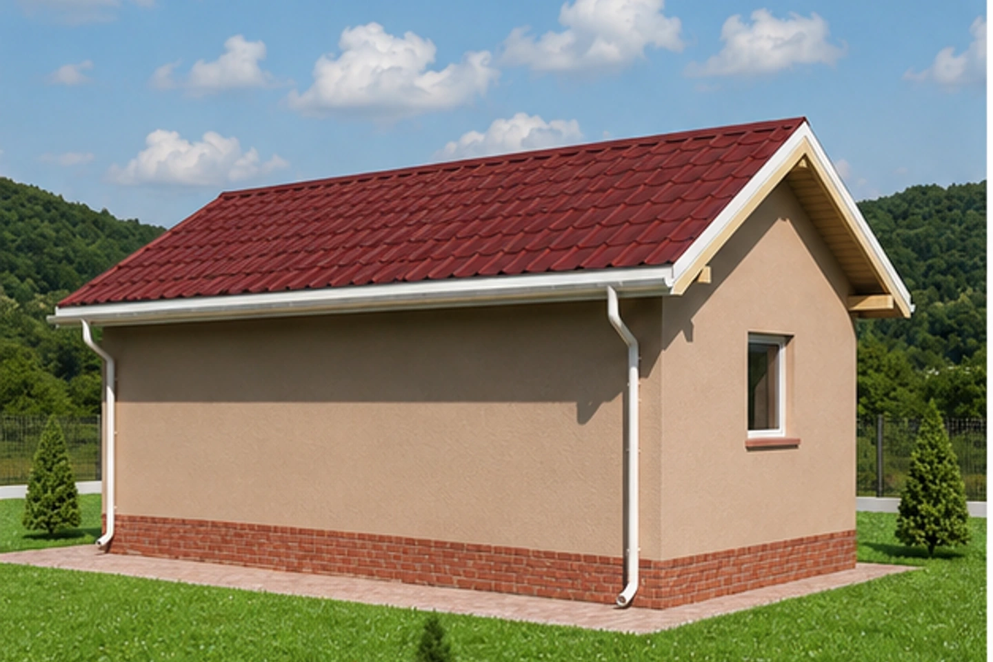 Сибирский клад — 3D-визуализация гаража, ракурс 3