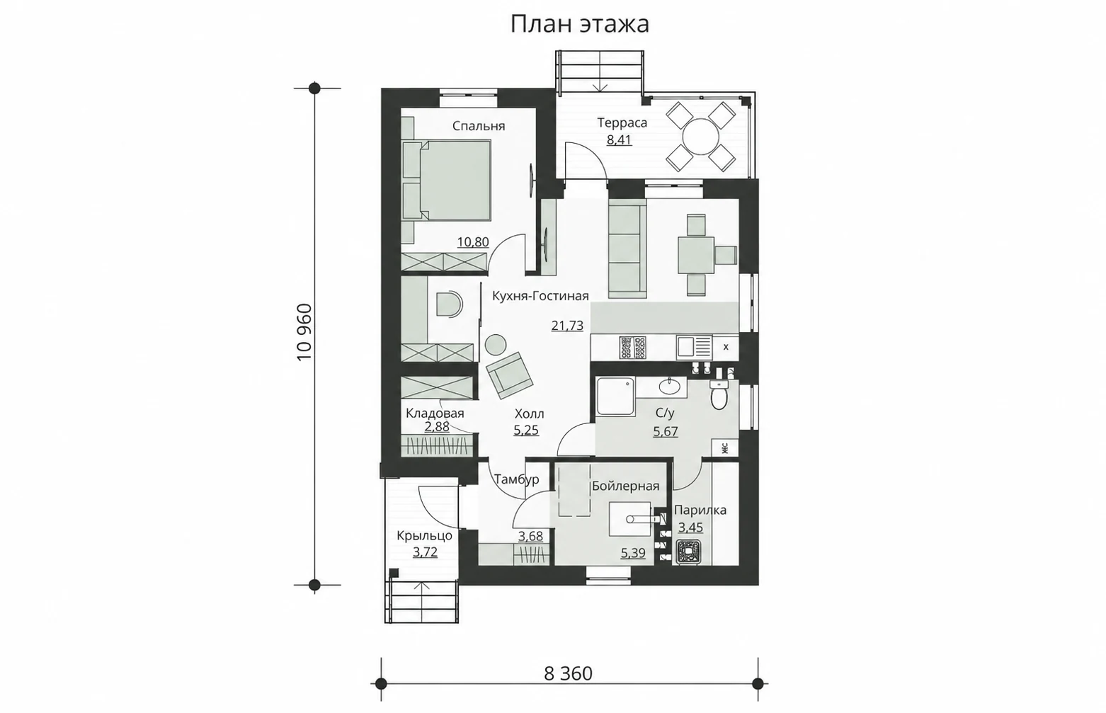 Проект «Каменный дом 58», обзор планировки